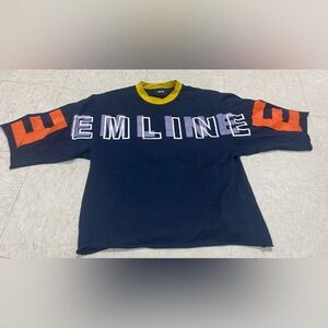 EMLINE Navy Graphic T-Shirt